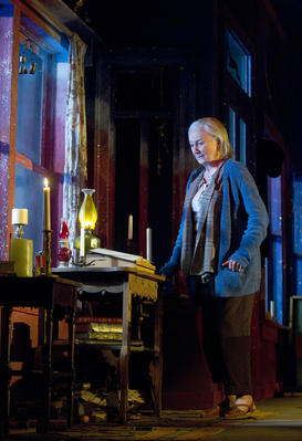 Production Photograph Featuring Rosemary Harris (The Road to Mecca)   (2012.200.129)