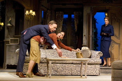 Production Photograph Featuring Ben Daniels, Spencer Kayden and Patricia Kalember (Don't Dress For Dinner) (2012.200.132)