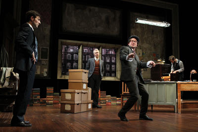 Production Photograph Featuring Jacob Fishel, Tim McGeever, Lucas Near-Verbrugghe and Josh Cooke (The Common Pursuit) (2012.200.140)