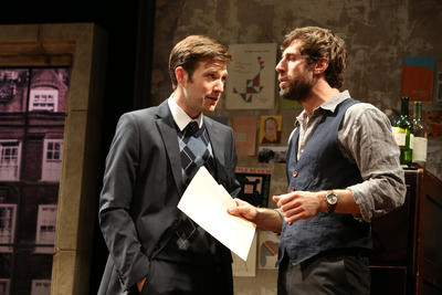 Production Photograph Featuring Jacob Fishel and Josh Cooke (The Common Pursuit) (2012.200.138)