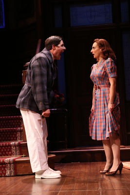 Production Photograph Featuring Rich Sommer and Tracee Chimo (Harvey)       (2012.200.151)
