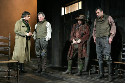 Production Photograph Featuring Gabriel Byrne, Ciaran O'Reilly, David Powers, Randall Newsome (A Touch of the Poet) (2011.200.13)