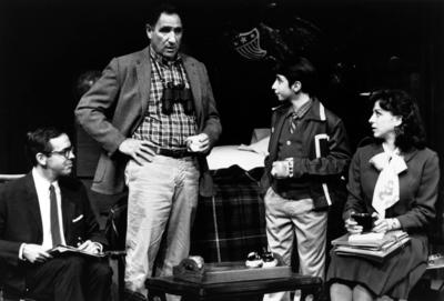 Production Photograph Featuring Jim Fyfe, Judd Hirsch, Dov Tiefenbach and Marin Hinkle (A Thousand Clowns) (2011.200.7)