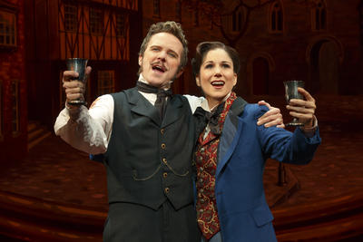 Production Photograph Featuring Will Chase and Stephanie J. Block (The Mystery of Edwin Drood) (2013.200.5)