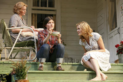 Production Photograph Featuring Mare Winningham, Madeleine Martin and Maggie Grace (Picnic, 2012) (2013.200.1)