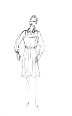 Costume Sketch 5, Preliminary 2, Jo (A Taste of Honey)  (2011.220.5)