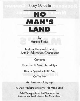 No Man's Land Study Guide (2014.501.10)