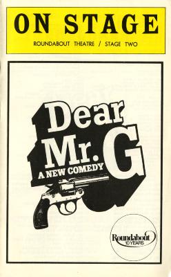 Playbill (Dear Mr. G) (2011.350.124)