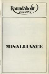 Playbill (Misalliance, 1981)