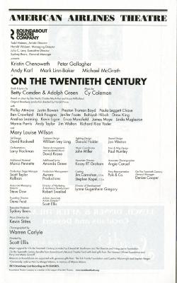 Playbill (On the Twentieth Century) (2016.350.7 )