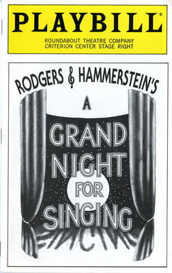 Playbill (A Grand Night For Singing) (2011.350.21)