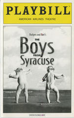 Playbill (Boys from Syracuse, The)
