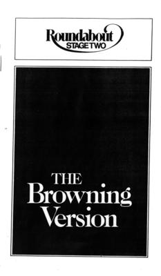 Playbill (The Browning Version) (2011.350.150)