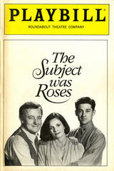 Playbill (The Subject Was Roses)