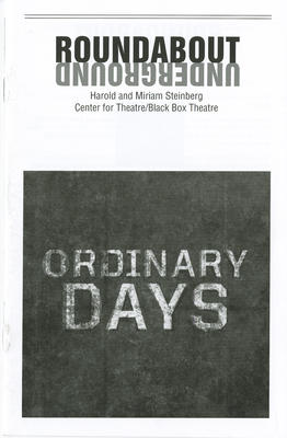 Playbill (Ordinary Days) (2011.350.204)