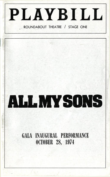 Playbill (All My Sons, 1974) (2010.350.9)