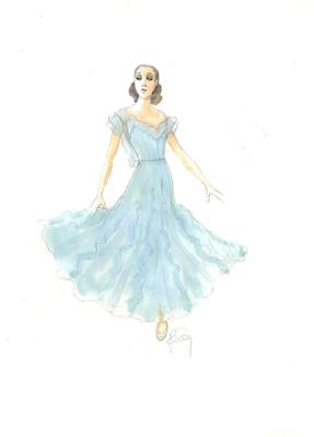 Costume Sketch, Hope Harcourt, De Lovely (Anything Goes) (2011.220.45)