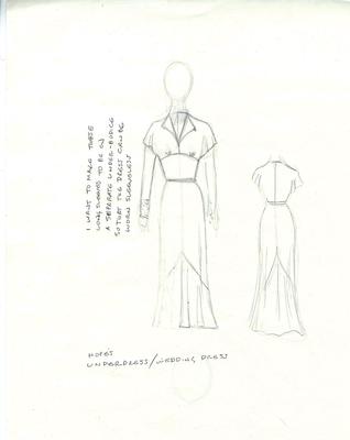 Costume Sketch, Hope Harcourt Sketch #3B (Anything Goes) (2011.220.44)