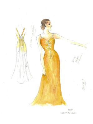 Costume Sketch, Hope Harcourt Sketch #2 (Anything Goes) (2011.220.42)
