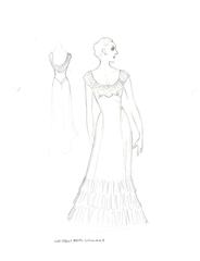 Costume Sketch, Female Ensemble Singer #2, Sketch #1 (Anything Goes)