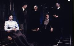 Production Photograph Featuring Laura Esterman, Victor Garber, Wesley Addy,   Beatrice Straight and Fred Stuthman (Ghosts, 1973) 