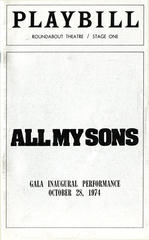 Playbill (All My Sons, 1974)
