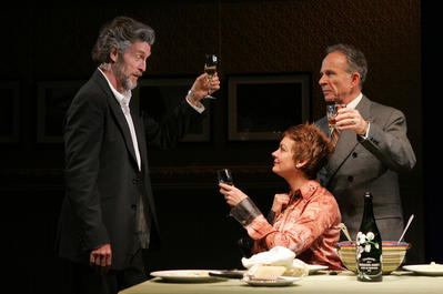 Production Photograph Featuring John Glover, Michele Pawk and Ron Rifkin (The Paris Letter)  (2011.200.1230)