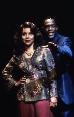 Production Photograph Featuring Phylicia Rashad and Michael McElroy (Blue)  (2011.200.238)