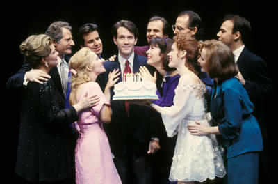 Production Photograph Featuring Boyd Gaines with Cast (Company)  (2011.200.564)