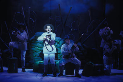 Production Photograph Featuring Martin Short with Cast (Little Me) (2011.200.669 )