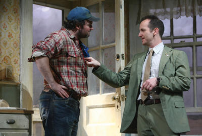 Production Photograph Featuring John Ellison Conlee and Denis O'Hare (Pig Farm) (2011.200.1257)