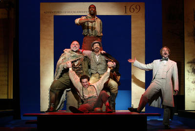 Production Photograph Featuring Michael McElroy, Troy Kotsur, Tyrone Giordano, Lyle Kanouse and Daniel Jenkins (Big River) (2011.200.233)