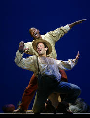 Production Photograph Featuring Michael McElroy and Tyrone Giordano (Big River)