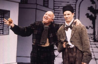 Production Photograph Featuring Gerry Vichi and Bill Irwin (Scapin)  (2011.200.876)