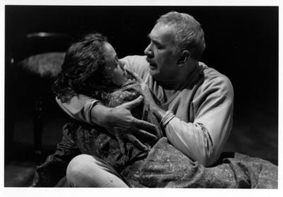 Production Photograph Featuring Angela Bettis and Frank Langella (The Father, 1996)  (2011.200.585)