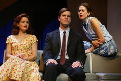 Production Photograph featuring Carla Gugino, Peter Krause and Jessica Hecht (After the Fall)