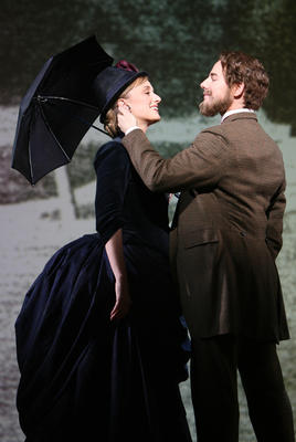 Production Photograph Featuring Daniel Evans and Jenna Russell (Sunday in the Park with George) (2011.200.1035)
