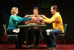 Production Photograph Featuring Cynthia Nixon, Peter Benson and Josh Stamberg (Distracted)  