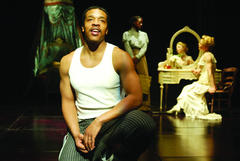 Production Photograph Featuring Russell Hornsby, Viola Davis and Arija Bareikis (Intimate Apparel) 