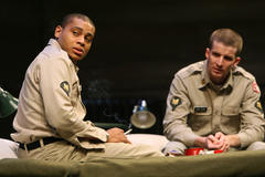 Production Photograph Featuring J.D. Williams and Brad Fleischer (Streamers) 