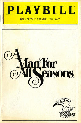 Playbill (A Man For All Seasons, 1986)  (2010.350.51)