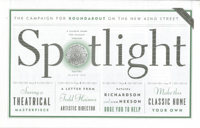 Spotlight : Issue One, Winter 1999 (2011.300.71)