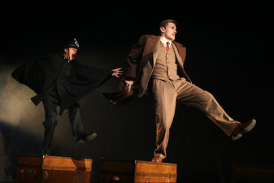Production Photograph Featuring Charles Edwards and Cliff Saunders (The 39 Steps) (2011.200.366)