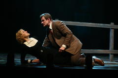 Production Photograph Featuring Charles Edwards and Jennifer Ferrin (The 39 Steps)