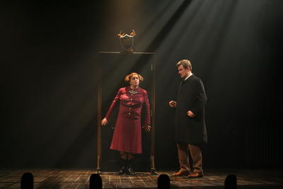 Production Photograph Featuring Charles Edwards and Cliff Saunders (The 39 Steps) (2011.200.368)
