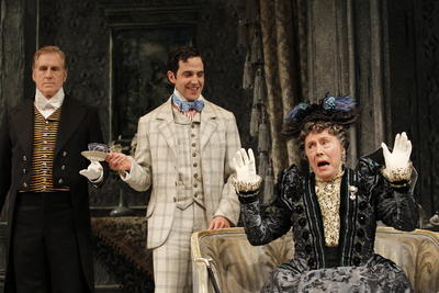 Production Photograph Featuring Brian Bedford, Santino Fontana, Tim MacDonald (Importance of Being Earnest) (2011.200.495)