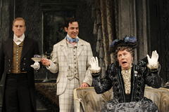Production Photograph Featuring Brian Bedford, Santino Fontana, Tim MacDonald (Importance of Being Earnest)