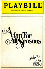 Playbill (A Man For All Seasons, 1986) 