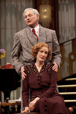 Production Photograph Featuring Lisa Banes and Victor Garber (Present Laughter) (2011.200.703)