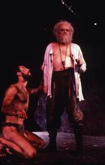 Production Photograph Featuring Christopher McCann and Hal Holbrook (King Lear, 1990)